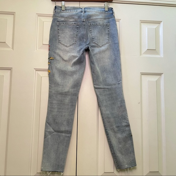 PacSun light wash embroidered jeans NWOT - Picture 5 of 8